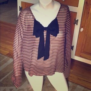 Adorable Striped Bow Top